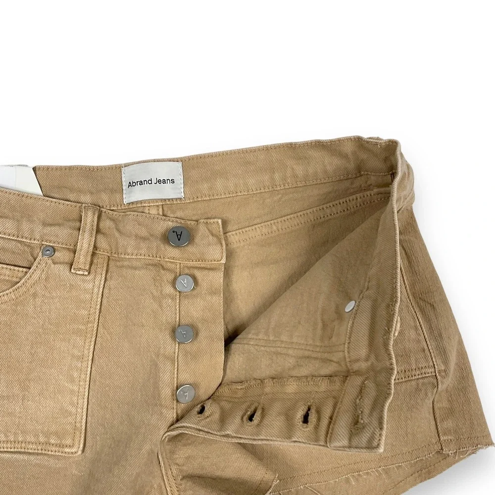Abrand‎ Shorts Womens Size 26 Brown Denim Cut Off 99 Baggy Revolve NWT